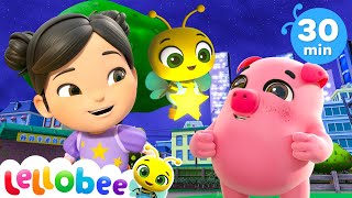 Twinkle Twinkle On The Farm | Lellobee City Farm | Dance Party Songs 2024 🎤 Sing and Dance Along 🎶