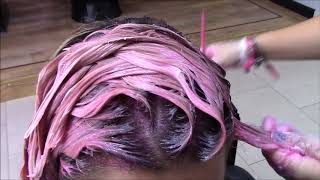 Awsome PINK HAIR crazy color  Jayhair