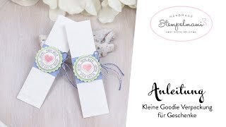 Kleine Goodie Verpackung für Geschenke | Produktpaket Herzerwärmend | Geschenk basteln | Stampin Up!