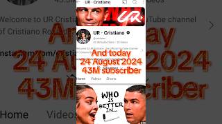 Ronaldo opens his YouTube channel😍😊#shorts#trending#football#trend#ronaldo#portugal#indiaamerica