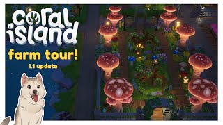 Coral Island Land and Underwater Farm Tour - Update 1.1