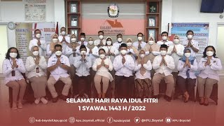 Selamat Hari Raya Idul Fitri 1 Syawal 1443 H