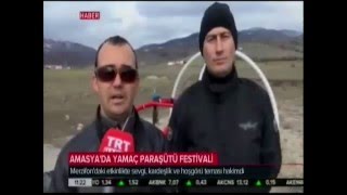 AMASYADA YAMAÇ PARAŞÜTÜ FESTİVALİ DÜZENLENDİ