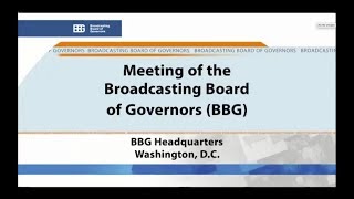 BBG Board Meeting June 6, 2018