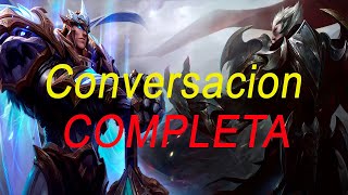 Conversacion COMPLETA Darius Rey  Dios y Garen Rey DIVINO (Español latino)