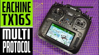 Eachine TX16S 16CH Multi-protocol OpenTX Radio Transmitter / Hall Sensor Gimbals / First look review