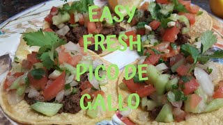 EASY FRESH PICO DE GALLO( SIMPLE INGREDIENTS)