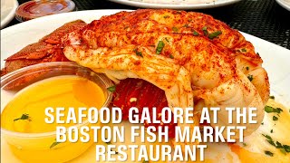 SEAFOOD GALORE at the Boston Fish Market and Seafood Restaurant