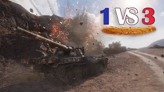 World of Tanks/ Replays/ Char Futur 4 : SOLO FIGHTER (1 VS 3)