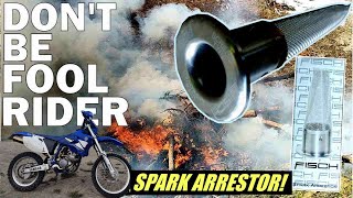 Prep Time! How To Install USFS Approved Spark Arrestor On Your Dirt Bike | Fischmoto