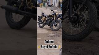 golden Royal Enfield 💛 #royalenfield #bulletlovers #viral #youtubeshorts #subscribe #golden #raigarh