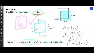 Activator Surface Area of a Cube