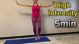 Home Cardio / Daily Exercise / Aerobics For Beginner / #gym #challenge سریع چربی شکم پهلو بسوزانیم