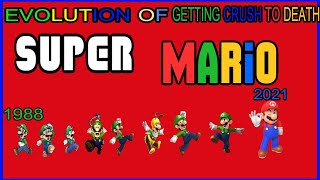 Evolution of Super Mario  Getting Crushed to Death (1988-2021)