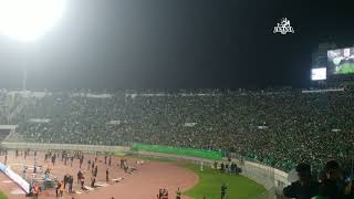 جمهور الرجاء في مباراة إتحاد طنجة ساعة  ونصف قبل إنطلاق المباراة  -  Raja Casablanca supporters