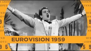 Eurovision 1959 - Italy 🇮🇹 Domenico Modugno - Piove (Ciao, ciao bambina)