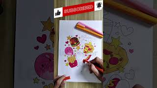 Coloring Hodog #shorts #coloringvideos #coloringpages #coloringbook