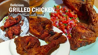 No Oven? No Problem! Grilled Chicken Made Easy | Roasted Chicken Recipe - Chicken Recipe