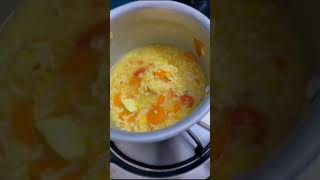 Carrot and Dall Mix Baby Food |  Healthy Food Recipe 6+ Month Baby | #babyfoodrecipe #shorts #food