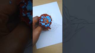 MAHADEV ART BY USING FLOWER 🔱🌼 @creativeartistshraddha #shorts #youtubeshorts