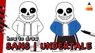 How To Draw Sans | Sans Color | Undertale Coloring book | Drawing Undertale Characters