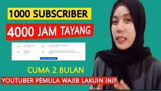 CARA MENDAPATKAN 4000 JAM TAYANG DENGAN CEPAT