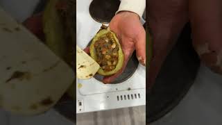 Фаршированная картошка с сыром