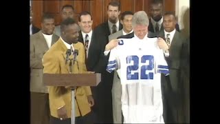 1996 Super Bowl Champion Dallas Cowboys@ The White House