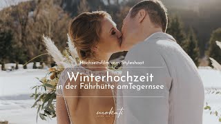 Hochzeitsfilm / Wedding Story Winterhochzeit in der Fährhütte am Tegernsee