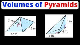 Find Volumes of Pyramids with Different Bases | Eat Pi