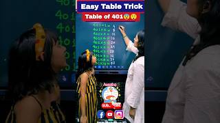 Table of 401🔥 Easy Table Trick of 401 | Easy Maths Trick #maths #ytshort #shorts #fun #education #yt