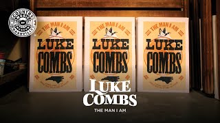 Behind the Scenes of the “Luke Combs: The Man I Am” Hatch Show Print Exhibit Poster