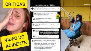 REBECCA ESTÁ SENDO CRITICADA POR POSTAR O VÍDEO DO ACIDENTE: -"PARA DE SHOW".