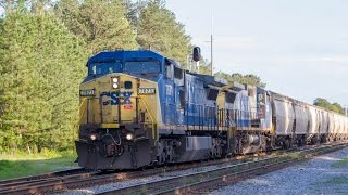 [HD] CSX Grain Train V771 at Petersburg, VA