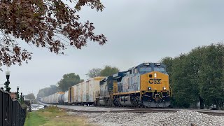 Fresh CSX CM44AC 7422 w/ Nice K5H Leads Shuttle L802-05 on 11/8/24