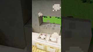 build an easy kitchen stove in minecraft!!!🔪🍲😱#minecraft #shorts