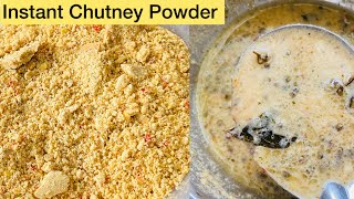 Instant Chutney Powder For Idli & Dosa || instant Premix powder recipe