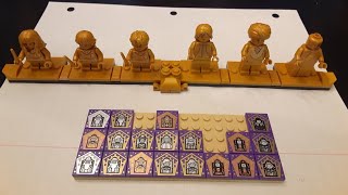 LEGO HARRY POTTER 2021 MYSTERY CHOCOLATE FROG CARD/TILE(19w/ 6 SETS), ALL 20TH ANNIVERSARY GOLD FIGS