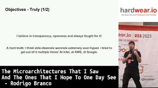 Keynote |The Microarchitectures That I Saw And The Ones That I Hope To One Day See by Rodrigo Branco