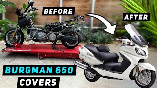 Suzuki Burgman 650 - Полная установка чехлов | Mitch's Scooter Stuff