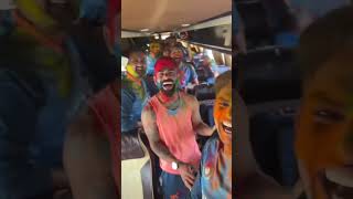 Virat , Rohit , Gill celebrate Holi with team india #shorts #short #cricket #viratkohli