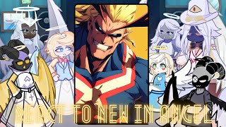 Hazbin Hotel Angels react to allmight | Lucifer | Charlie | Gacha life 2 | my hero academia | deku