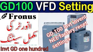 How to factory reset GD 100 invt farunce inverter#electrical #vfd #automobile #inverter #electronic