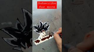 drawing Goku ultra Instint 😏😏🥶🥶🤩🤩 #viral #shortsvideo #dbz #goku #yt  #artist #trending #dbs #shorts