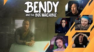 Gamers Reactions to Joey Drew (ENDING) | Bendy and The Ink Machine - Chapter 5