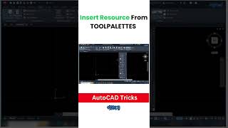 How to Insert Resource From TOOLPALETTES | Gobeshona  #autocadtricks