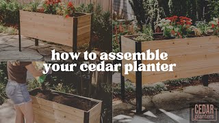 How To Assemble Your Cedar Planters Raised Garden, Planter Box and Pots