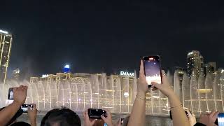 Dubai water fountain show #burjkhalifa #norightstomusic