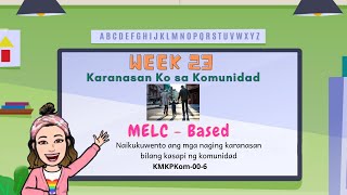 MELC- Based Kindergarten Video Lesson Week 23 | Quarter 3 | Mga Karanasan sa Komunidad