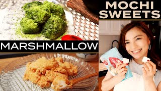 Marshmallows →  MOCHI sweets!! | Let’s cook your leftover marshmallows from s’mores to make mochi!